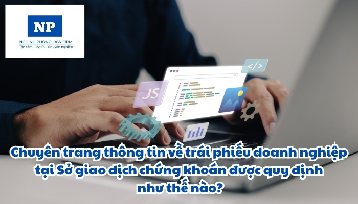 Chuyên trang thông tin về trái phiếu doanh nghiệp tại Sở giao dịch chứng khoán được quy định như thế nào?