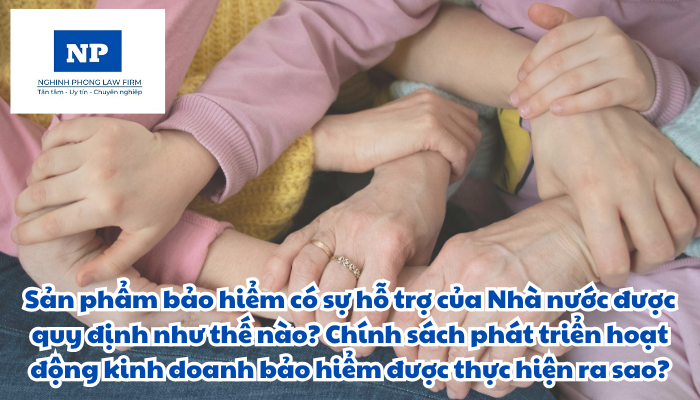 Sản phẩm bảo hiểm có sự hỗ trợ của Nhà nước được quy định như thế nào? Chính sách phát triển hoạt động kinh doanh bảo hiểm được thực hiện ra sao?