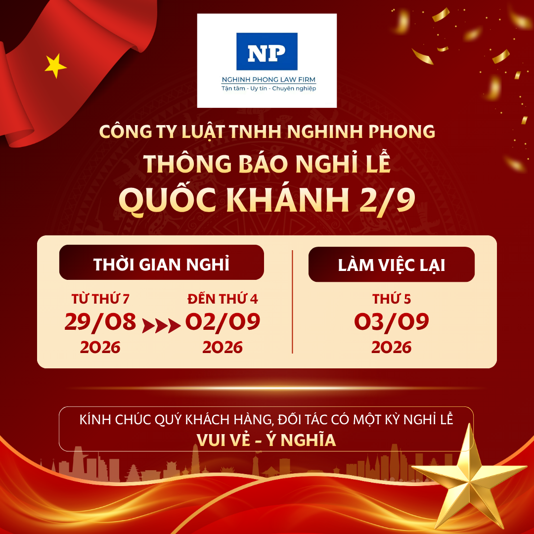 THÔNG BÁO NGHỈ LỄ QUỐC KHÁNH NƯỚC CỘNG HÒA XÃ HỘI CHỦ NGHĨA VIỆT NAM NĂM 2026