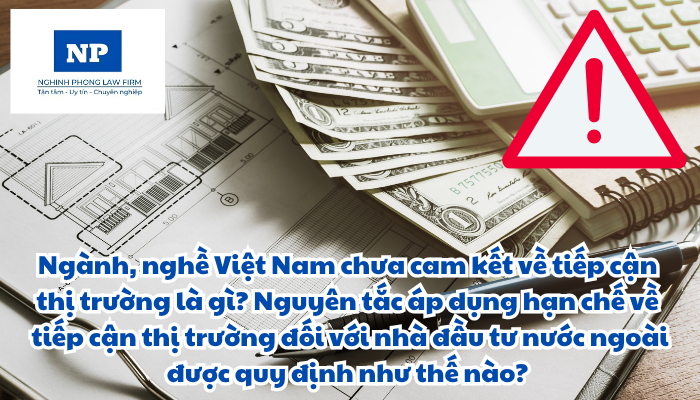 Ngành, nghề Việt Nam chưa cam kết về tiếp cận thị trường là gì? Nguyên tắc áp dụng hạn chế về tiếp cận thị trường đối với nhà đầu tư nước ngoài được quy định như thế nào?