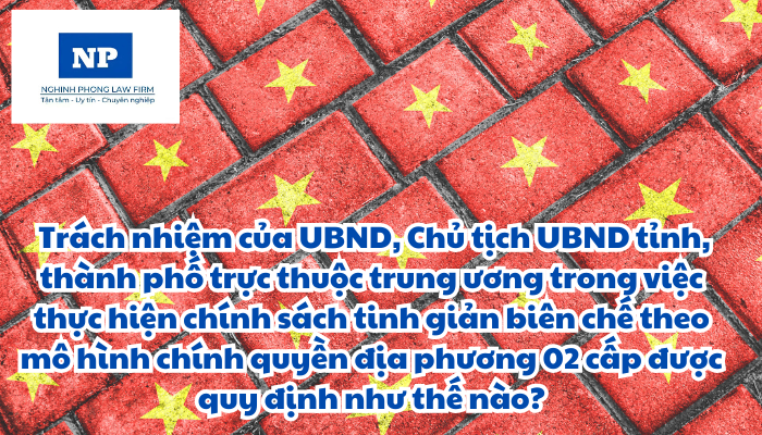 Trách nhiệm của Ủy ban nhân dân, Chủ tịch Ủy ban nhân dân tỉnh, thành phố trực thuộc trung ương (sau đây gọi chung là cấp tỉnh) trong việc thực hiện chính sách tinh giản biên chế theo mô hình chính quyền địa phương 02 cấp được quy định như thế nào?