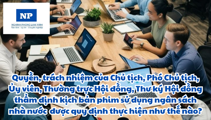 Quyền, trách nhiệm của Chủ tịch, Phó Chủ tịch, Ủy viên, Thường trực Hội đồng, Thư ký Hội đồng thẩm định kịch bản phim sử dụng ngân sách nhà nước và việc cho thôi, miễn nhiệm và thay thế thành viên Hội đồng được quy định thực hiện như thế nào?