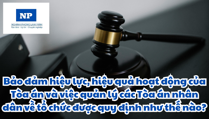 Tòa án nhân dân là cơ quan nào? Bảo đảm hiệu lực, hiệu quả hoạt động của Tòa án và việc quản lý các Tòa án nhân dân về tổ chức được quy định như thế nào?