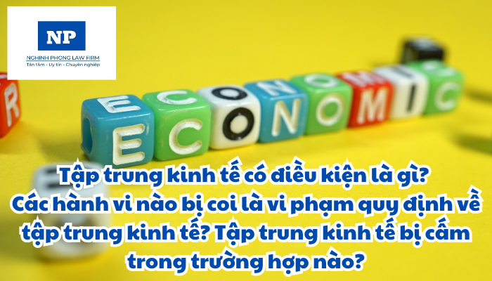 Tập trung kinh tế có điều kiện là gì? Các hành vi nào bị coi là vi phạm quy định về tập trung kinh tế? Tập trung kinh tế bị cấm trong trường hợp nào?
