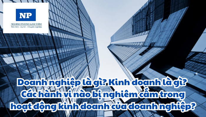 Doanh nghiệp là gì? Kinh doanh là gì? Các hành vi nào bị nghiêm cấm trong hoạt động kinh doanh của doanh nghiệp?