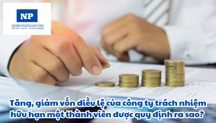 Tăng, giảm vốn điều lệ của công ty trách nhiệm hữu hạn một thành viên được quy định như thế nào?