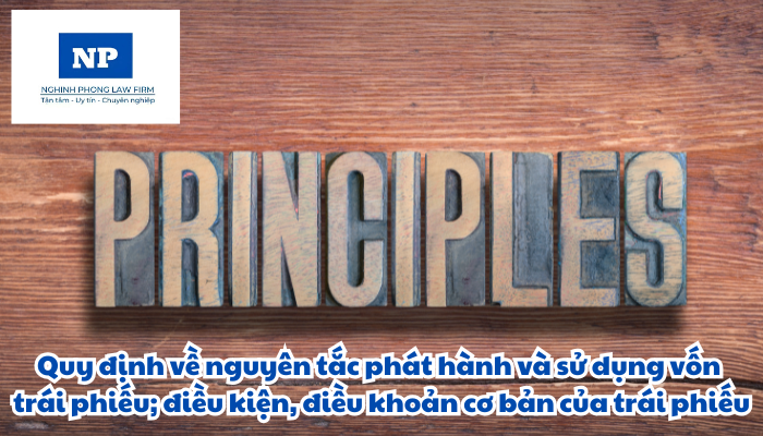 Nguyên tắc phát hành và sử dụng vốn trái phiếu; điều kiện, điều khoản cơ bản của trái phiếu được quy định như thế nào?