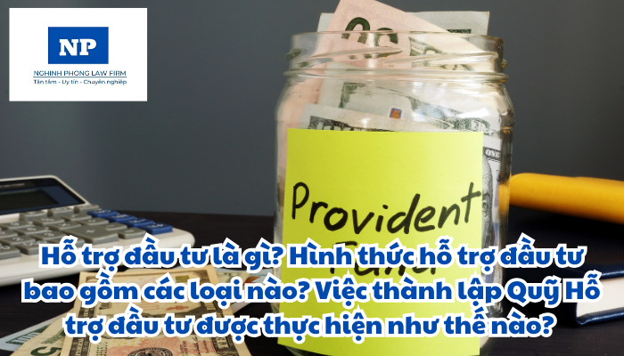 Hỗ trợ đầu tư là gì? Hình thức hỗ trợ đầu tư bao gồm các loại nào? Việc thành lập Quỹ Hỗ trợ đầu tư được thực hiện như thế nào?