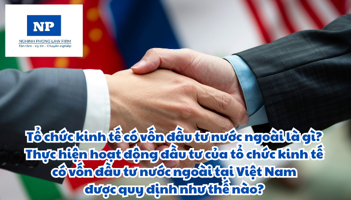 Tổ chức kinh tế có vốn đầu tư nước ngoài là gì? Thực hiện hoạt động đầu tư của tổ chức kinh tế có vốn đầu tư nước ngoài tại Việt Nam được quy định như thế nào?