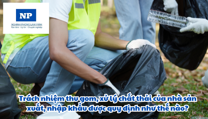 Trách nhiệm thu gom, xử lý chất thải của nhà sản xuất, nhập khẩu được quy định như thế nào?