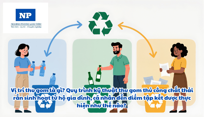 Vị trí thu gom là gì? Quy trình kỹ thuật thu gom thủ công chất thải rắn sinh hoạt từ hộ gia đình, cá nhân đến điểm tập kết được thực hiện như thế nào?