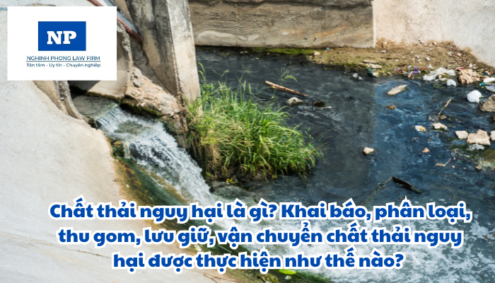 Chất thải nguy hại là gì? Khai báo, phân loại, thu gom, lưu giữ, vận chuyển chất thải nguy hại được thực hiện như thế nào?