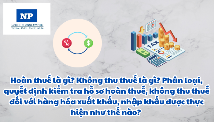Hoàn thuế là gì? Không thu thuế là gì? Phân loại, quyết định kiểm tra hồ sơ hoàn thuế, không thu thuế đối với hàng hóa xuất khẩu, nhập khẩu được thực hiện như thế nào?