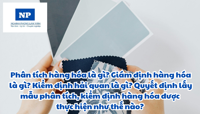 Phân tích hàng hóa là gì? Giám định hàng hóa là gì? Kiểm định hải quan là gì? Quyết định lấy mẫu phân tích, kiểm định hàng hóa được thực hiện như thế nào?