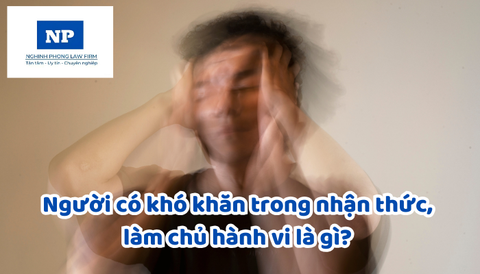 Người có khó khăn trong nhận thức, làm chủ hành vi là gì? Khi nào bị coi là người có khó khăn trong nhận thức, làm chủ hành vi?