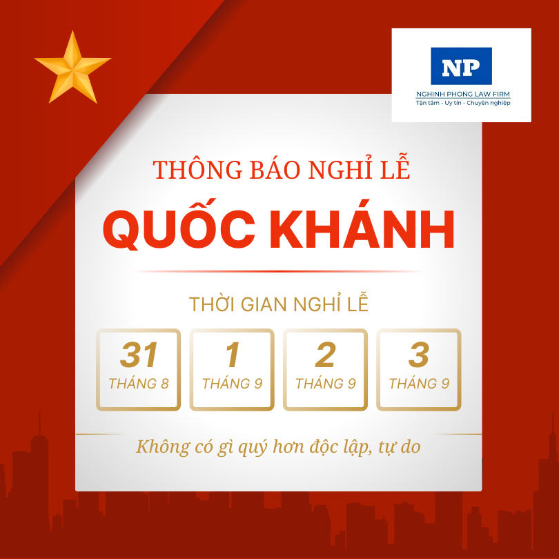 THÔNG BÁO NGHỈ LỄ QUỐC KHÁNH